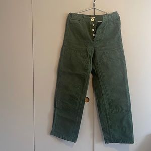 Jesse Kamm handy pants in forest service green